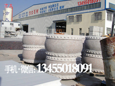 五莲红石材挡车石鼓